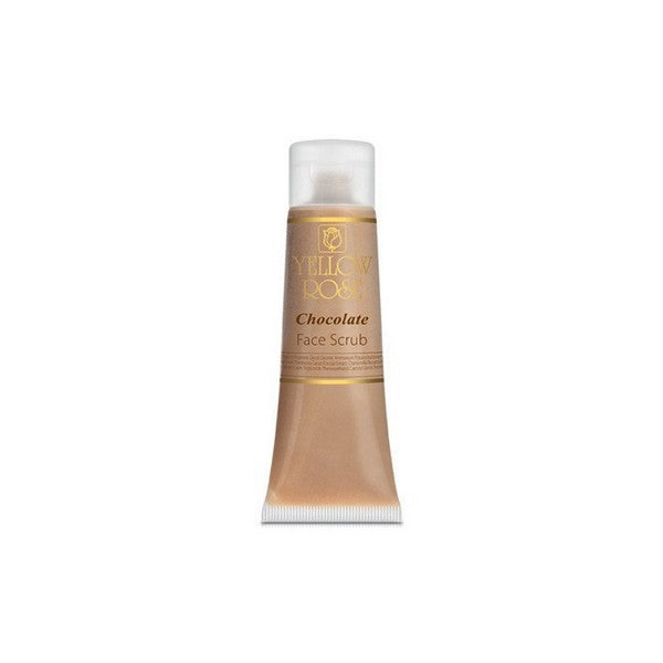 A tube of Yellow Rose Chocolate Face Scrub.