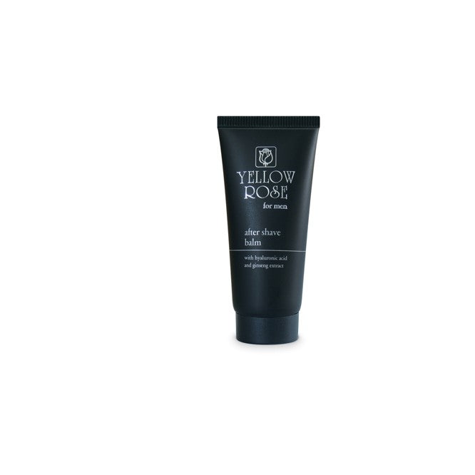 A tube of Yellow Rose after shave balm for men.