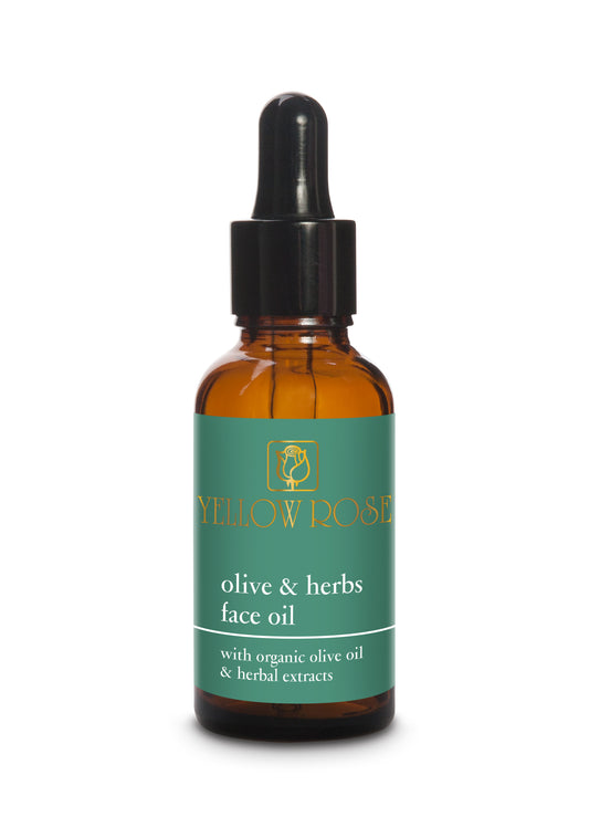 OLIVE & HERBS FACE OIL - 30ml YELLOW ROSE