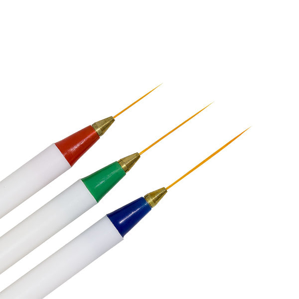 STRIPING BRUSH PACK (PLASTIC HANDLE) - CYPRUS NAIL SHOP