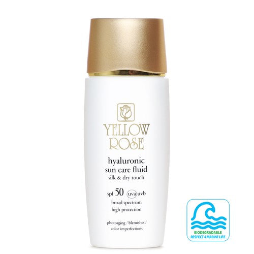 HYALURONIC SUNCARE FLUID SPF50 silk & dry touch 50ml - Yellow Rose