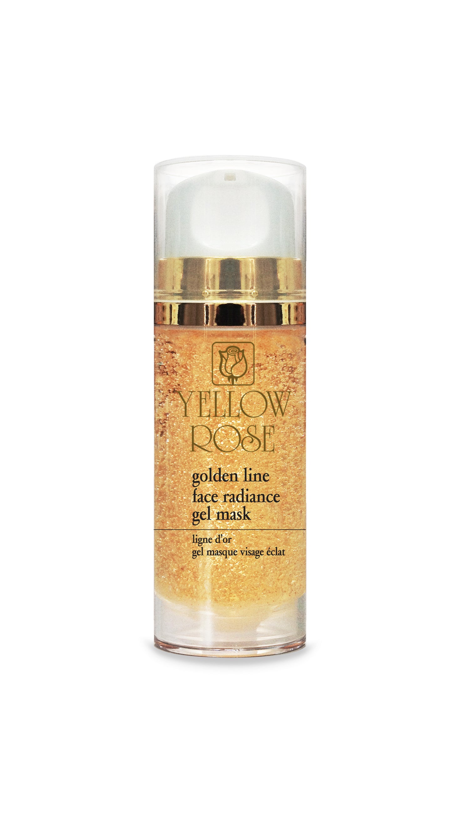 GOLDEN LINE – FACE RADIANCE GEL MASK airless φιάλη 100ml - YELLOW ROSE