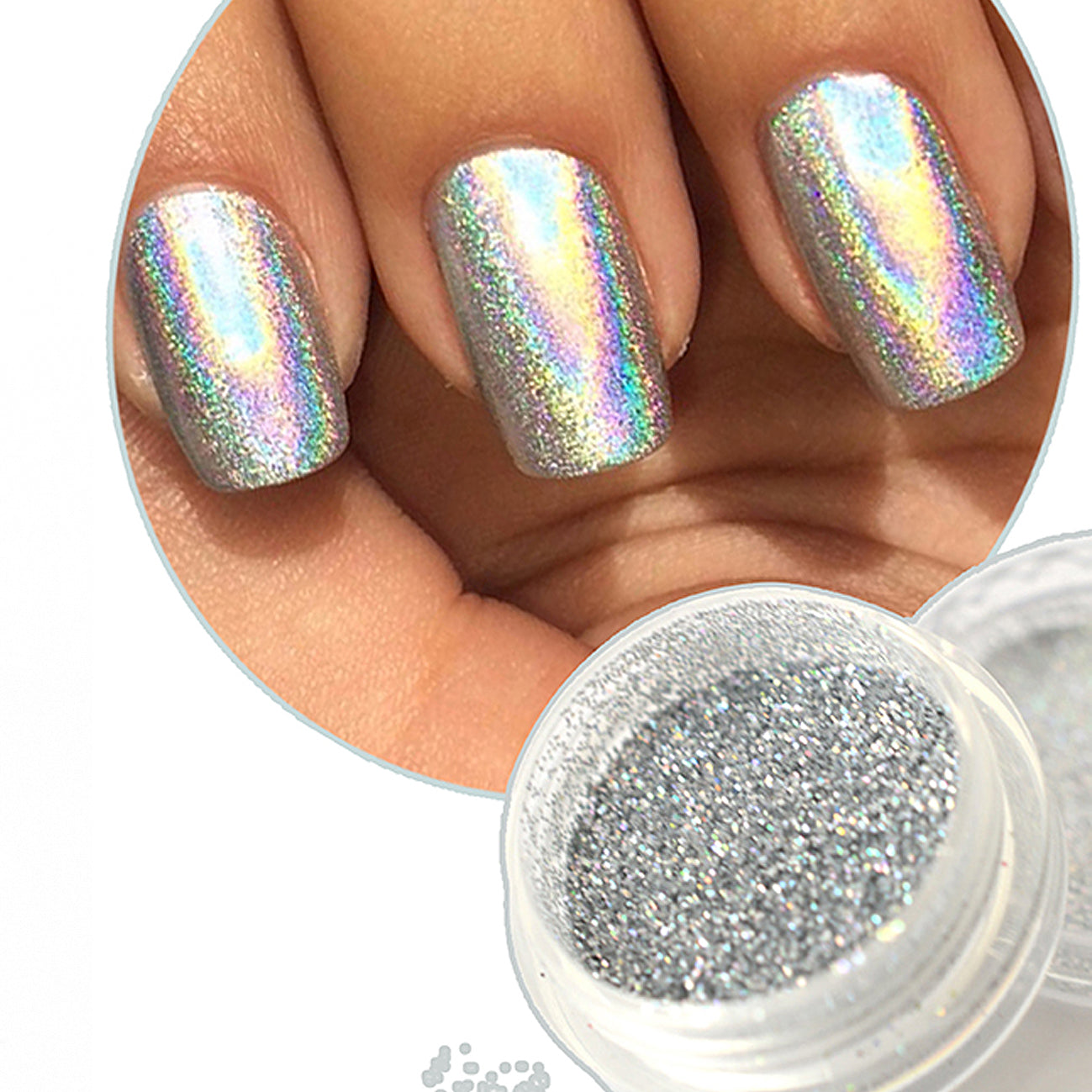 HOLOGRAM DUST NAIL ART - CYPRUS NAIL SHOP